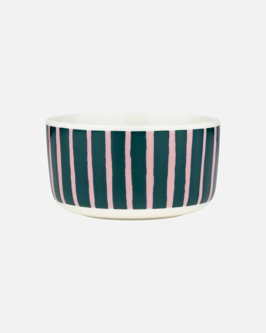 Oiva / Piccolo Bowl 5dl white pink dark green