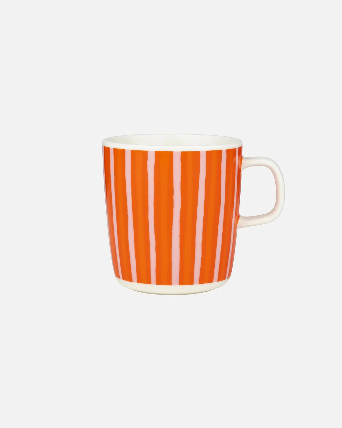 Oiva / Piccolo Mug 4 dl white pink orange