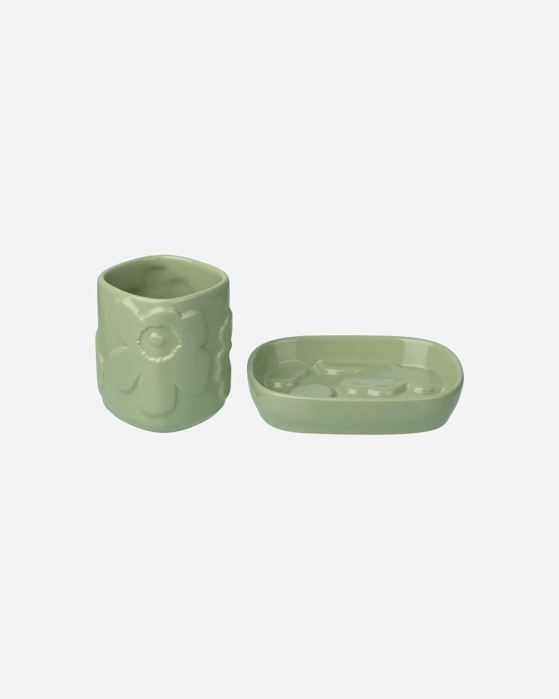 Unikko Soap dish and container Pear