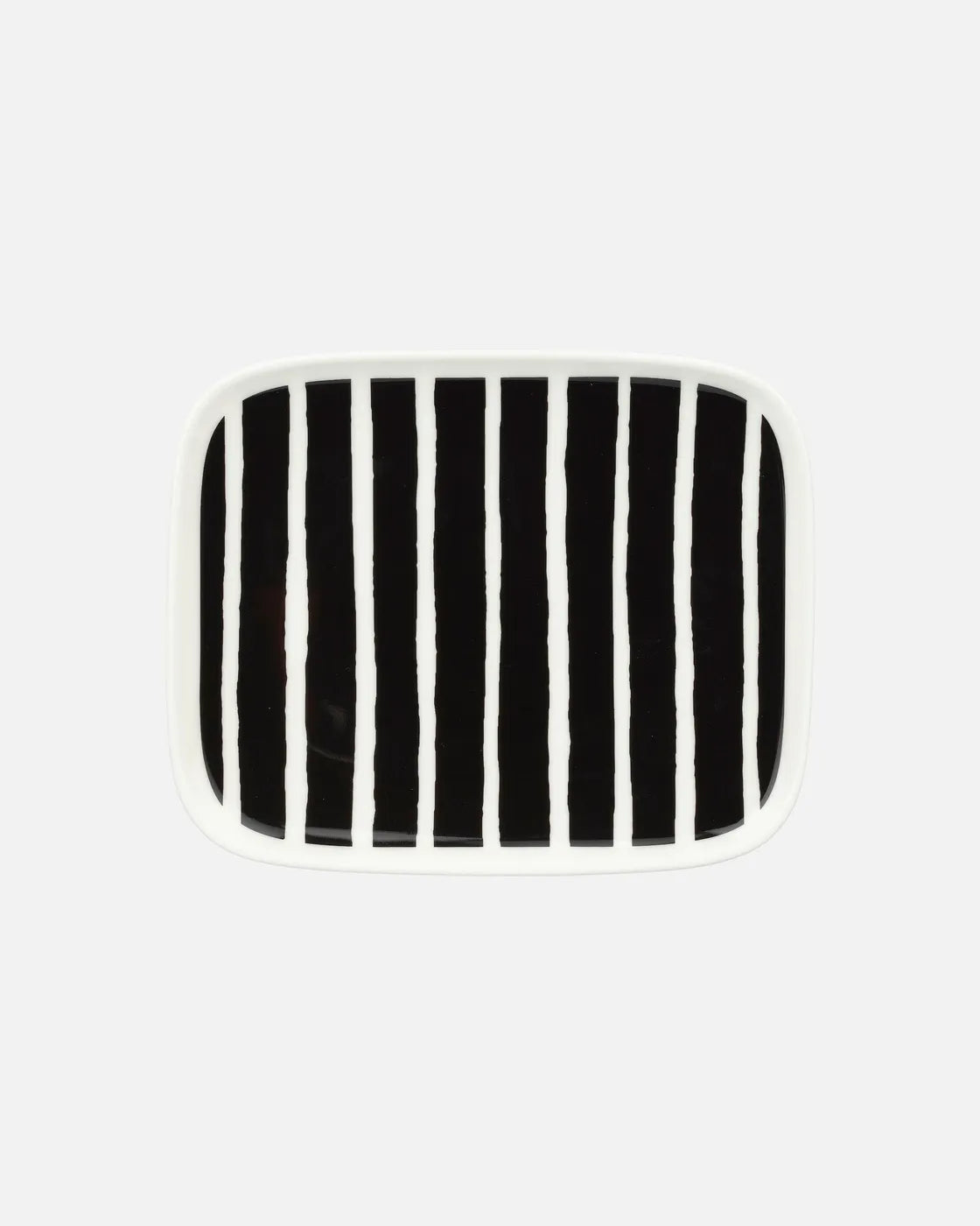 Oiva / Piccolo Plate 15x12 cm white black