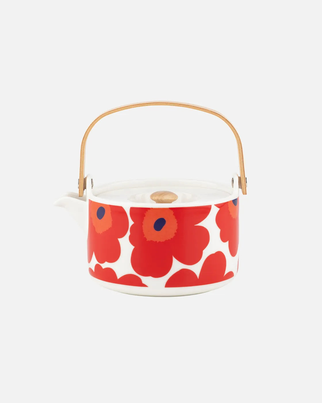 Oiva / Unikko Teapot 7 dl white red blue