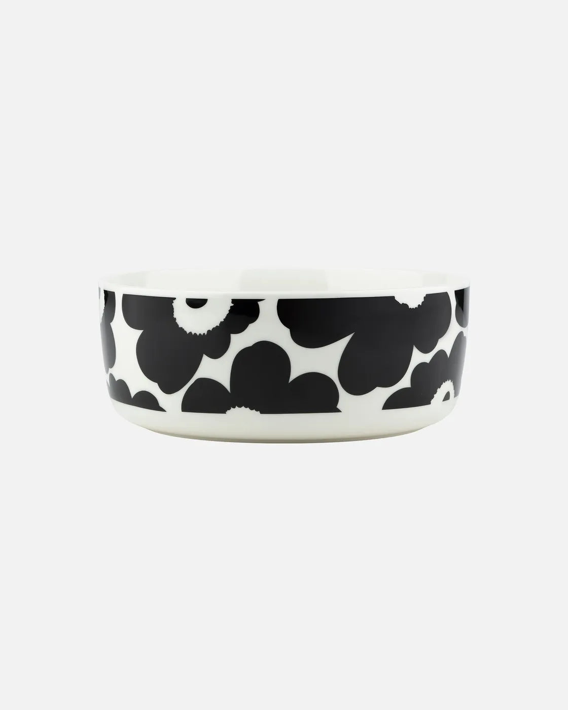 Oiva / Unikko Serving dish 1,5 l black, white