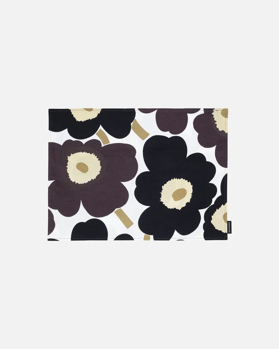 Pieni Unikko Placemat white dark grey beige