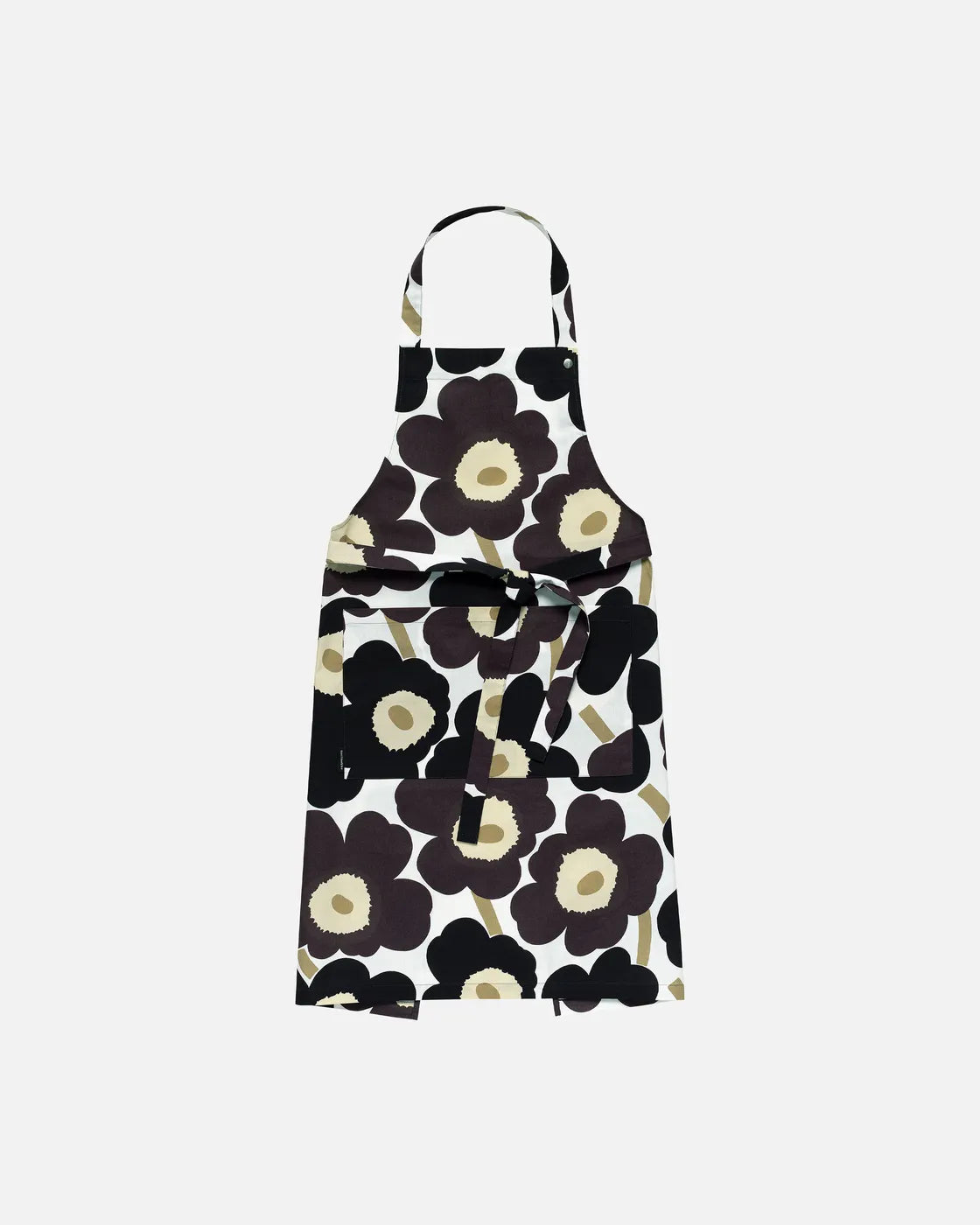 Pieni Unikko Apron white dark grey beige