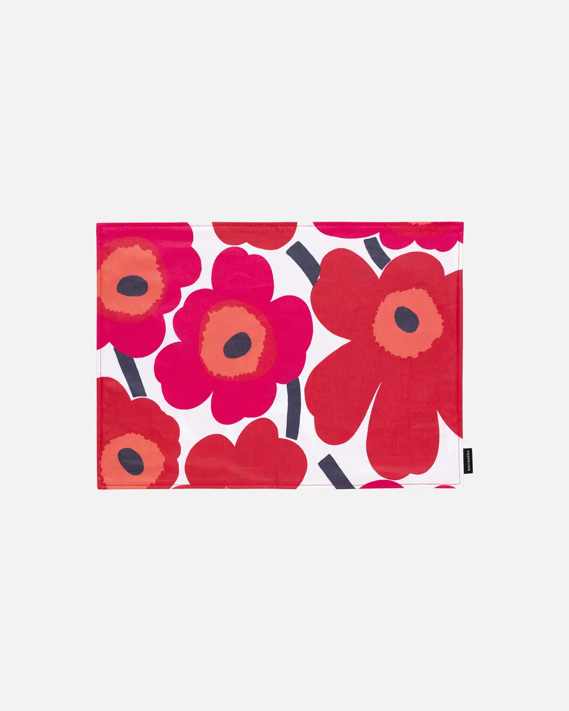Pieni Unikko Placemat white red