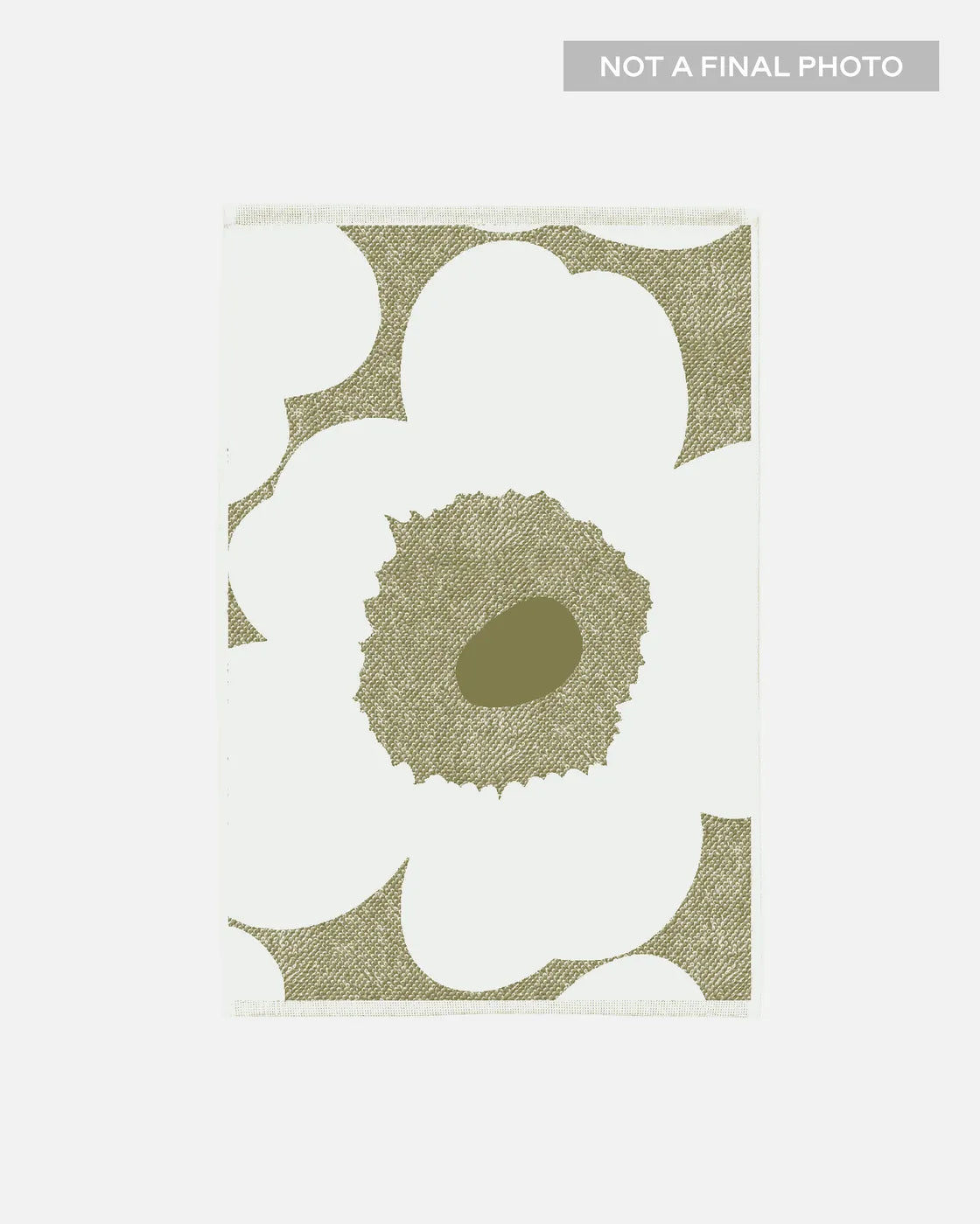 Unikko guest towel 30 x 50 cm green umber cream