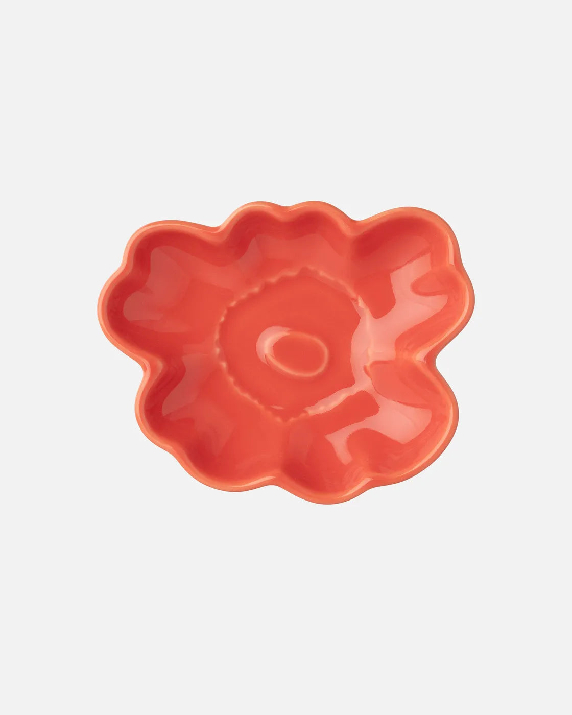 Unikko Small plate 9,5 cm orange red