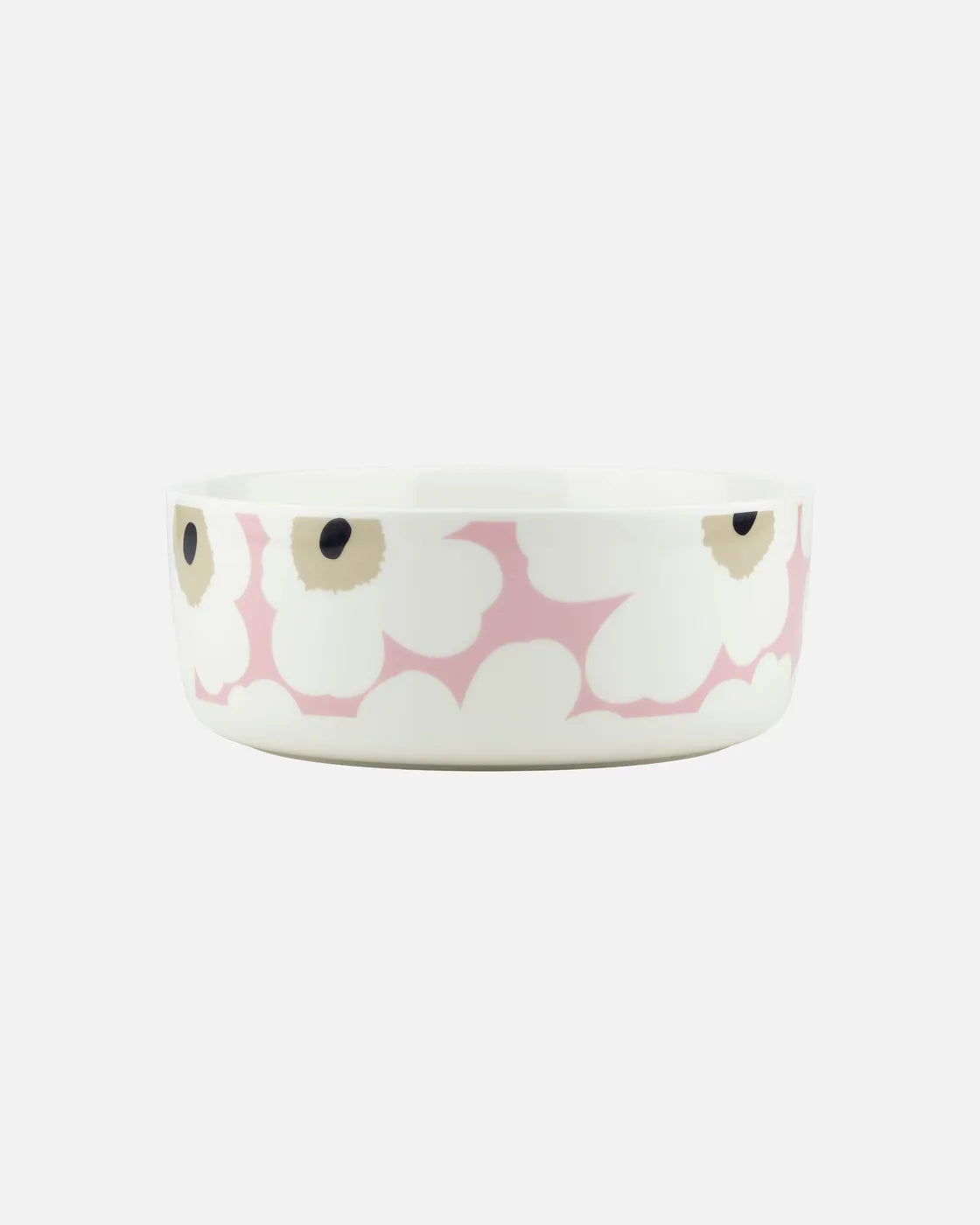 Oiva / Unikko Bowl 1,5 l off white pink sand charcoal