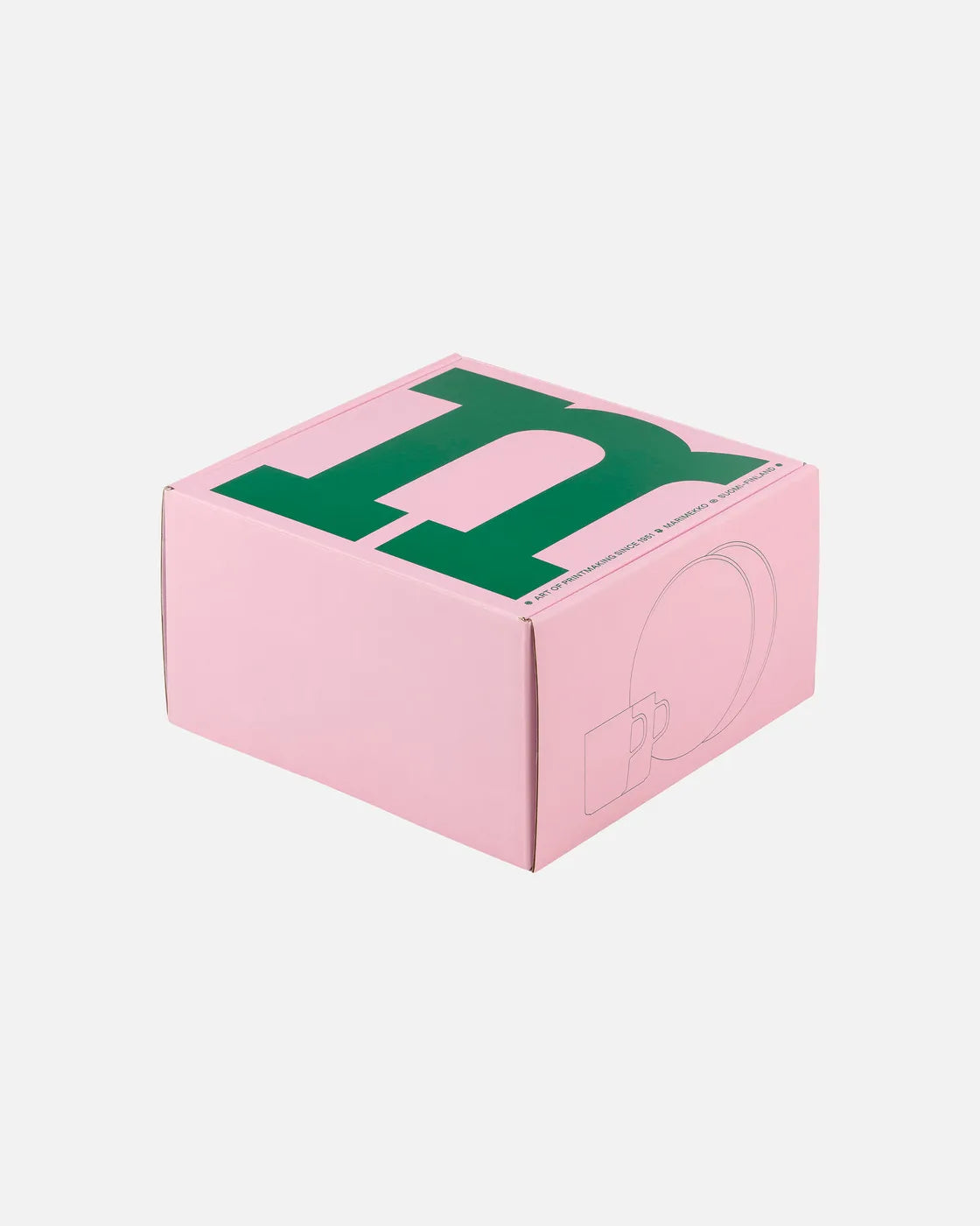 Oiva / Unikko Breakfast set white pink orange