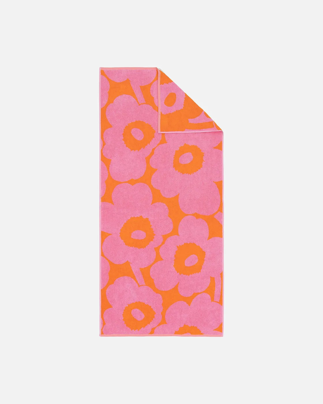 Unikko Bath towel 70x150 cm orange pink