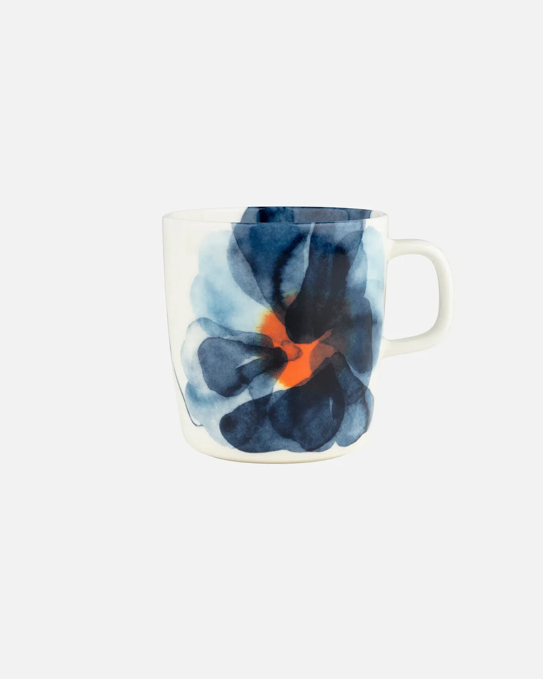 Oiva / Valssi Mug 4 dl white blue orange
