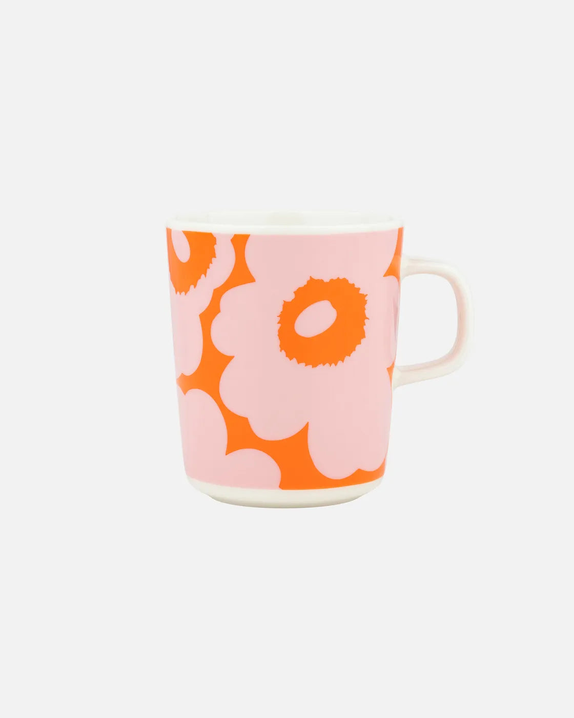 Oiva / Unikko Mug 2,5 dl white orange pink