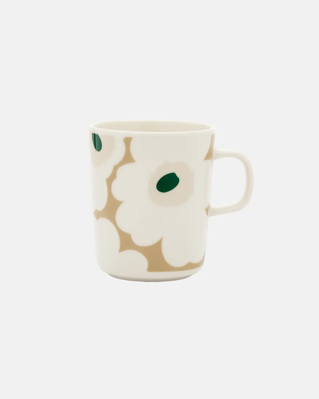 Oiva / Unikko Mug 2,5 dl white beige light sand dark green