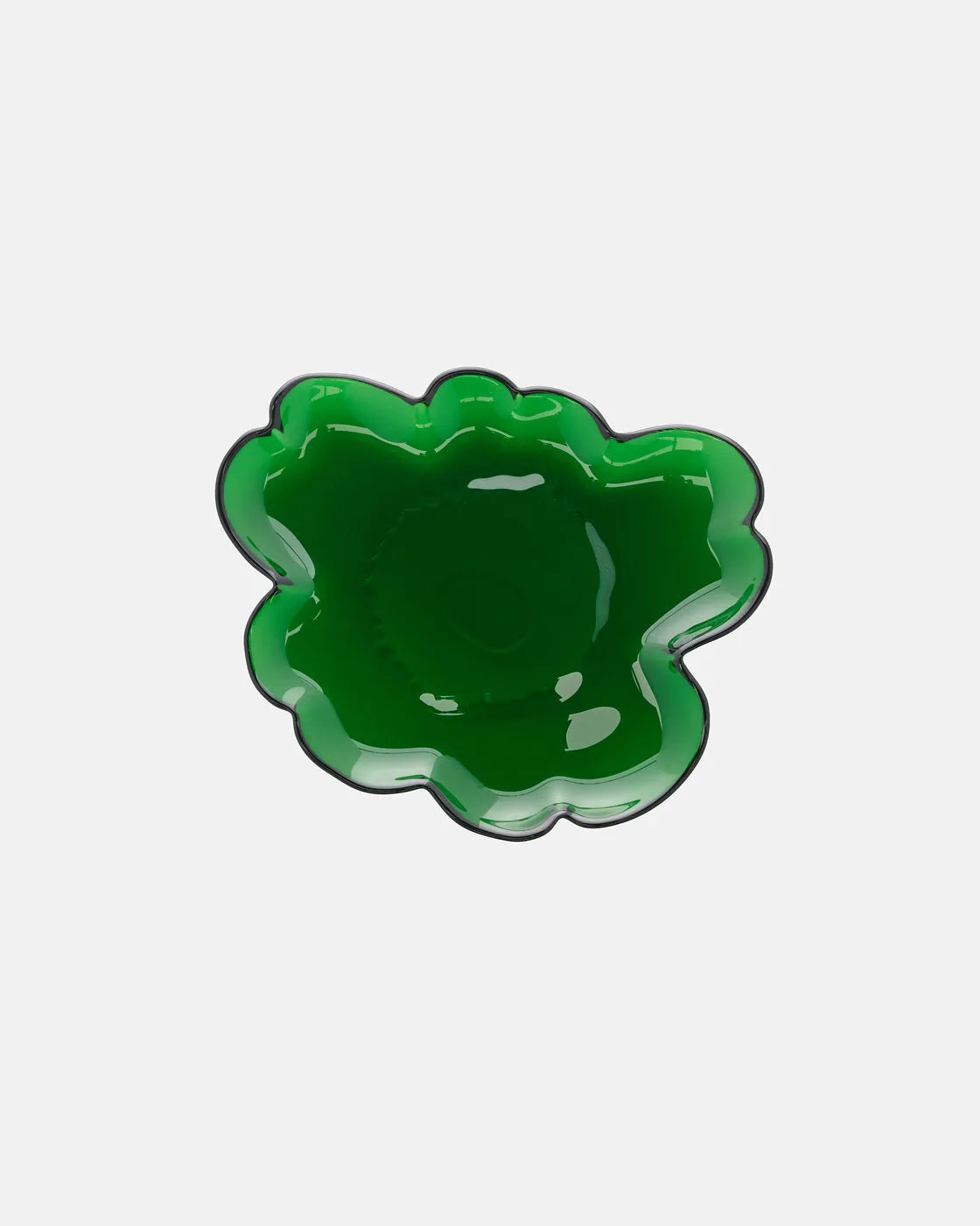 Unikko Glass plate 20 cm green