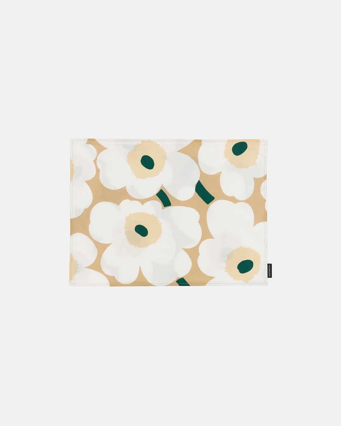 Pieni Unikko Placemat sand white hay emerald