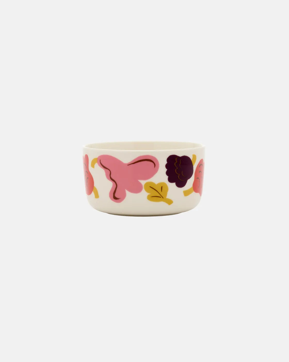 Oiva / Kukasta kukkaan Bowl 5 dl white pink terracotta plum