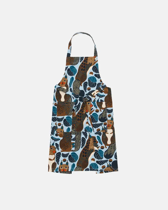 Pieni Kurre Apron sky blue multicolour
