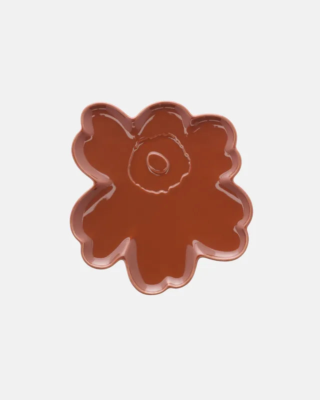Unikko Plate 20 cm chestnut