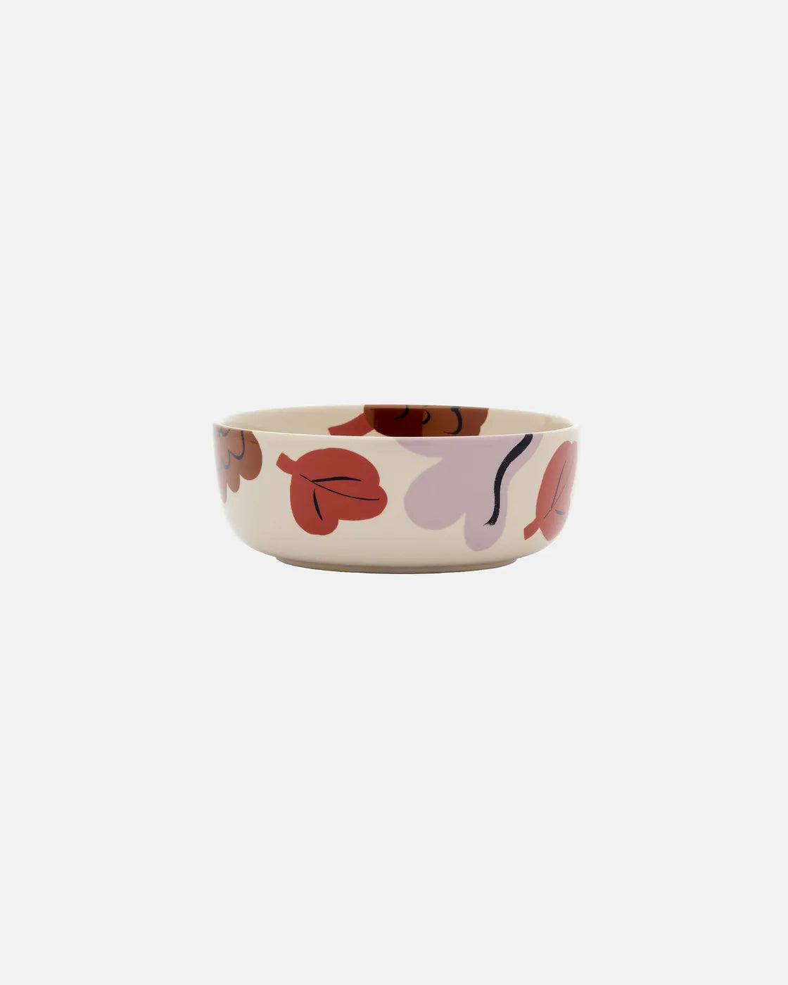 Oiva / Kukasta Kukkaan Bowl 4 dl stoneware,plum,bronze,terrac.