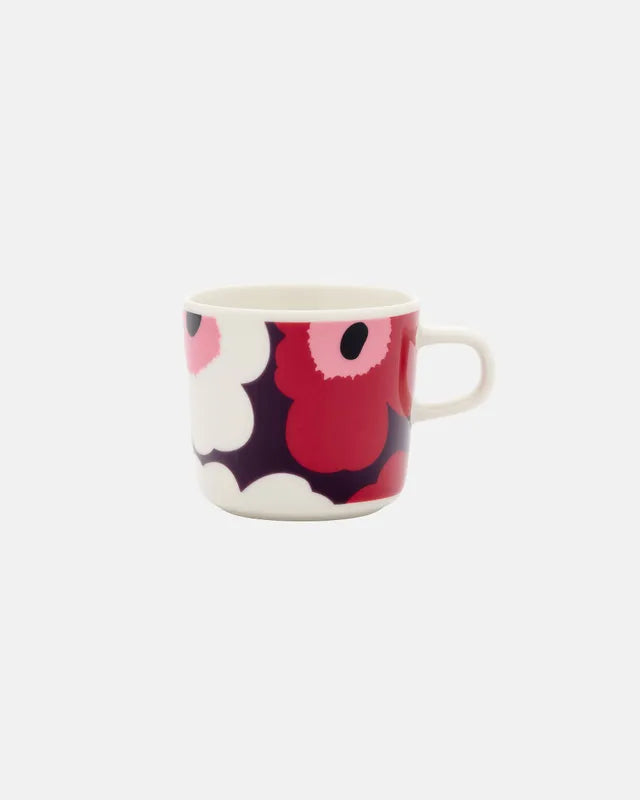 Oiva / Unikko Coffee cup 2 dl white plum cranberry pink