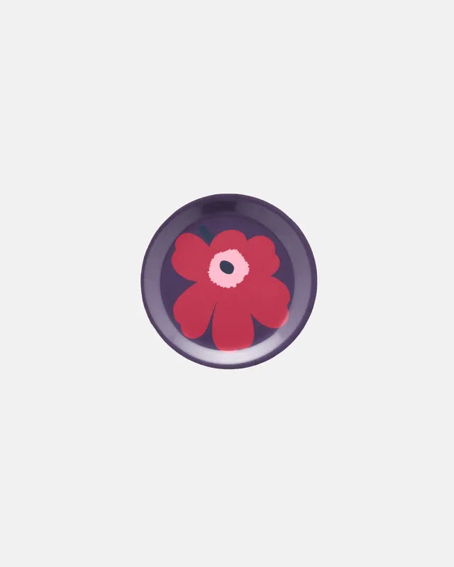 Unikko Coaster 11 cm plum cranberry rose