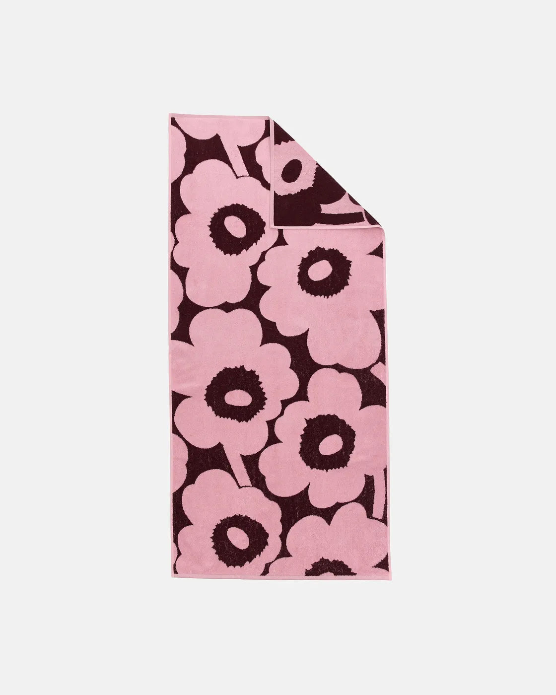 Unikko Bath towel 70x150 cm plum pink