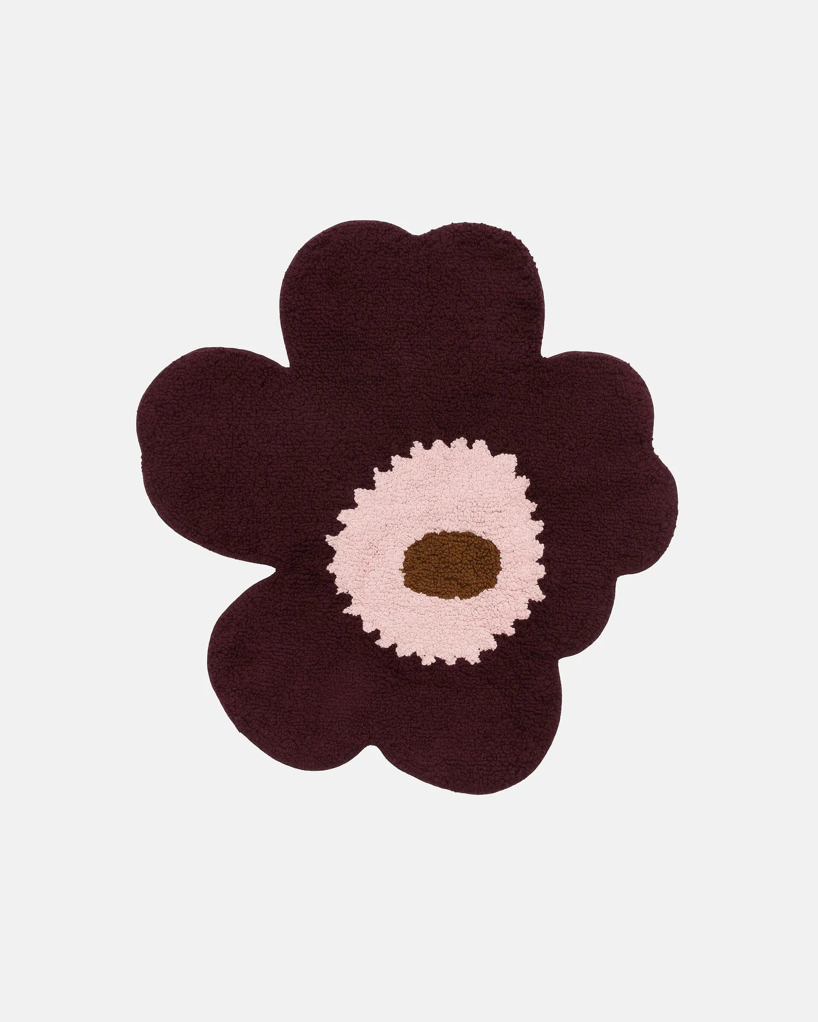 Unikko Bath mat 73x74 cm plum pink toffee