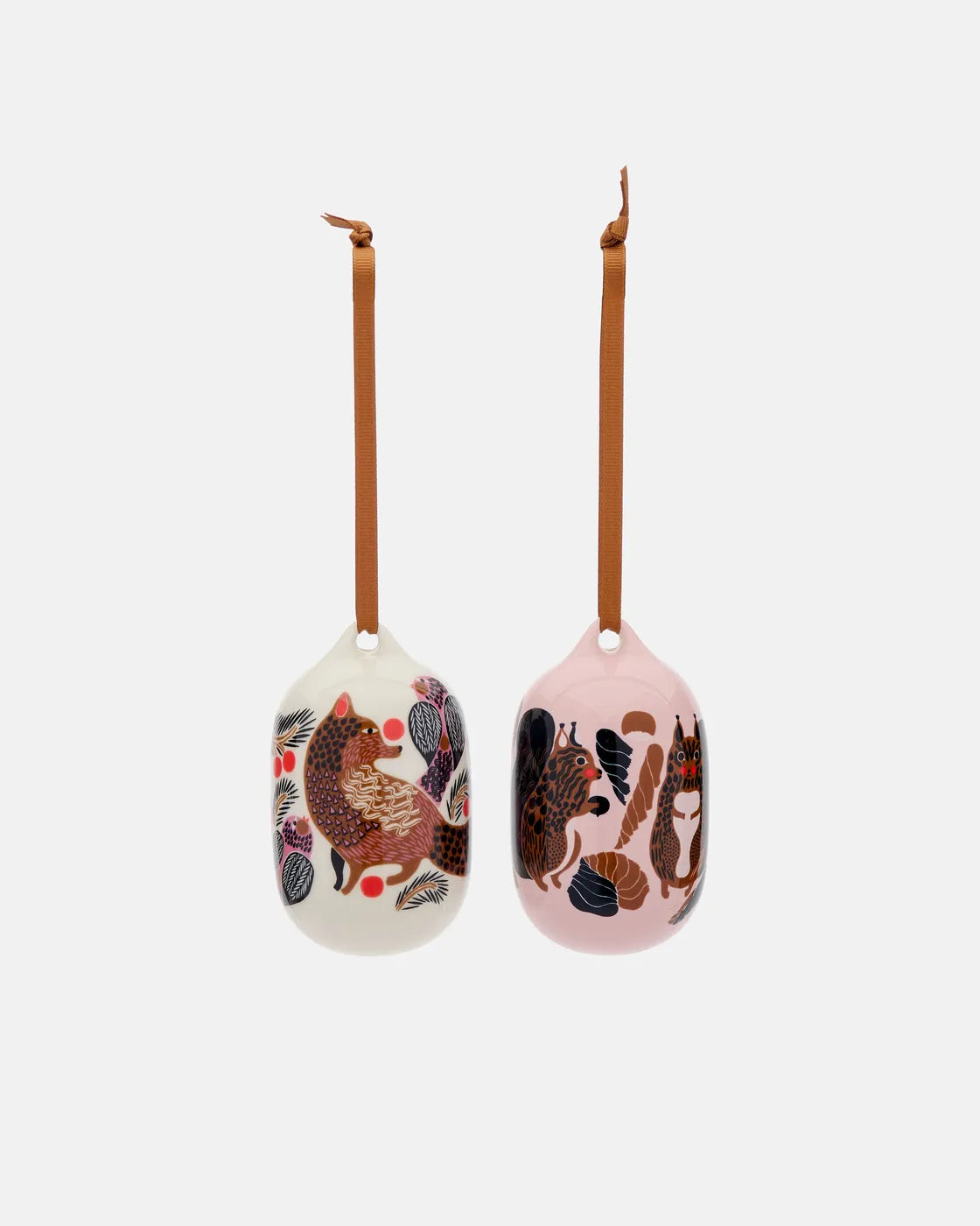Kurre & Ketunmarja Collectible ornament 2 pcs pink, white, multicolour