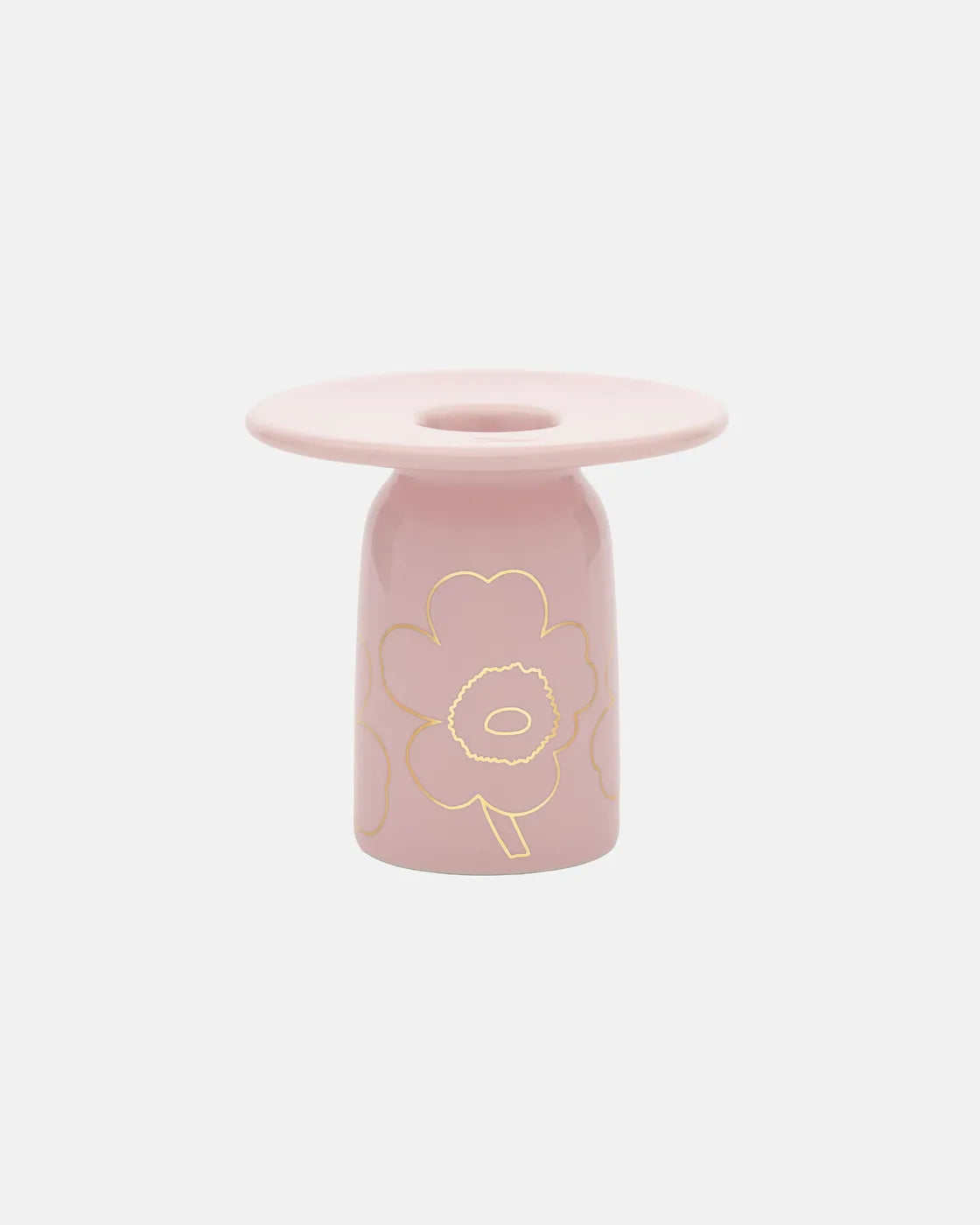 Piirto Unikko Candle holder pink, gold