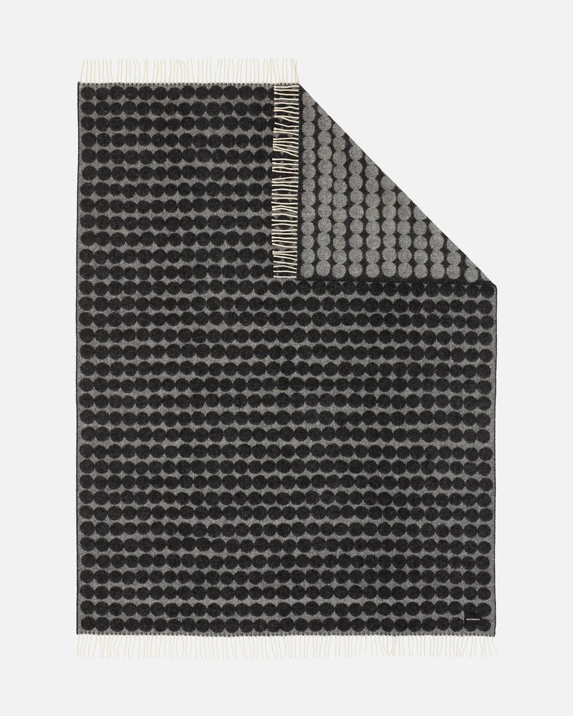 Räsymatto RWS Throw 130x180 cm off white charcoal