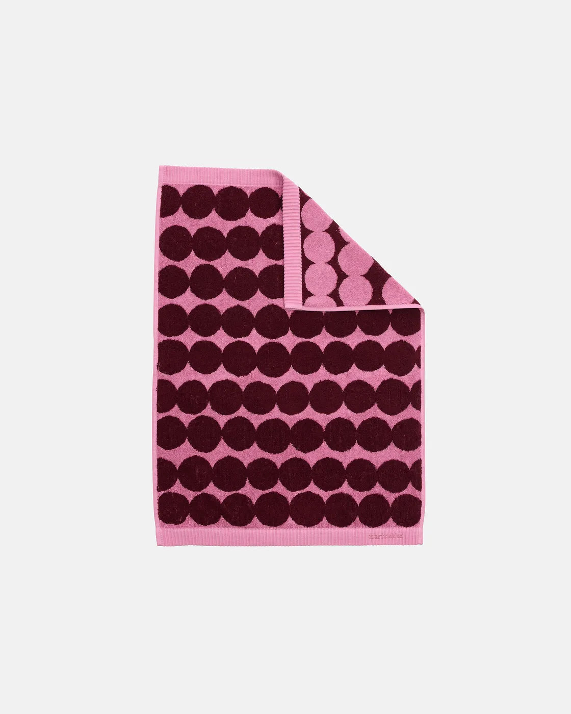 Räsymatto Hand towel 50x70 cm off wine red, wild rose