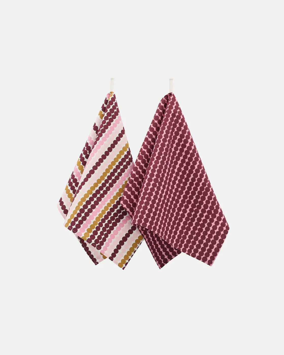Pikku Räsymatto Kitchen towel 2 pcs wild rose, multicolour
