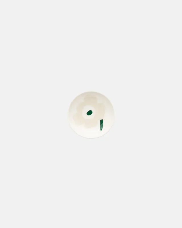Oiva / Unikko Dish 9 cm beige white light sand dark green