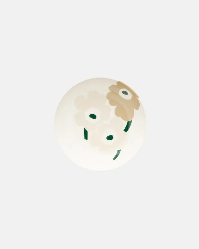 Oiva / Unikko Dish 16 cm beige white light sand dark green
