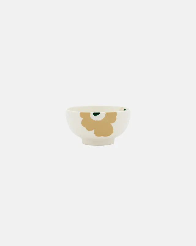Oiva / Unikko Bowl 3 dl beige white light sand dark green