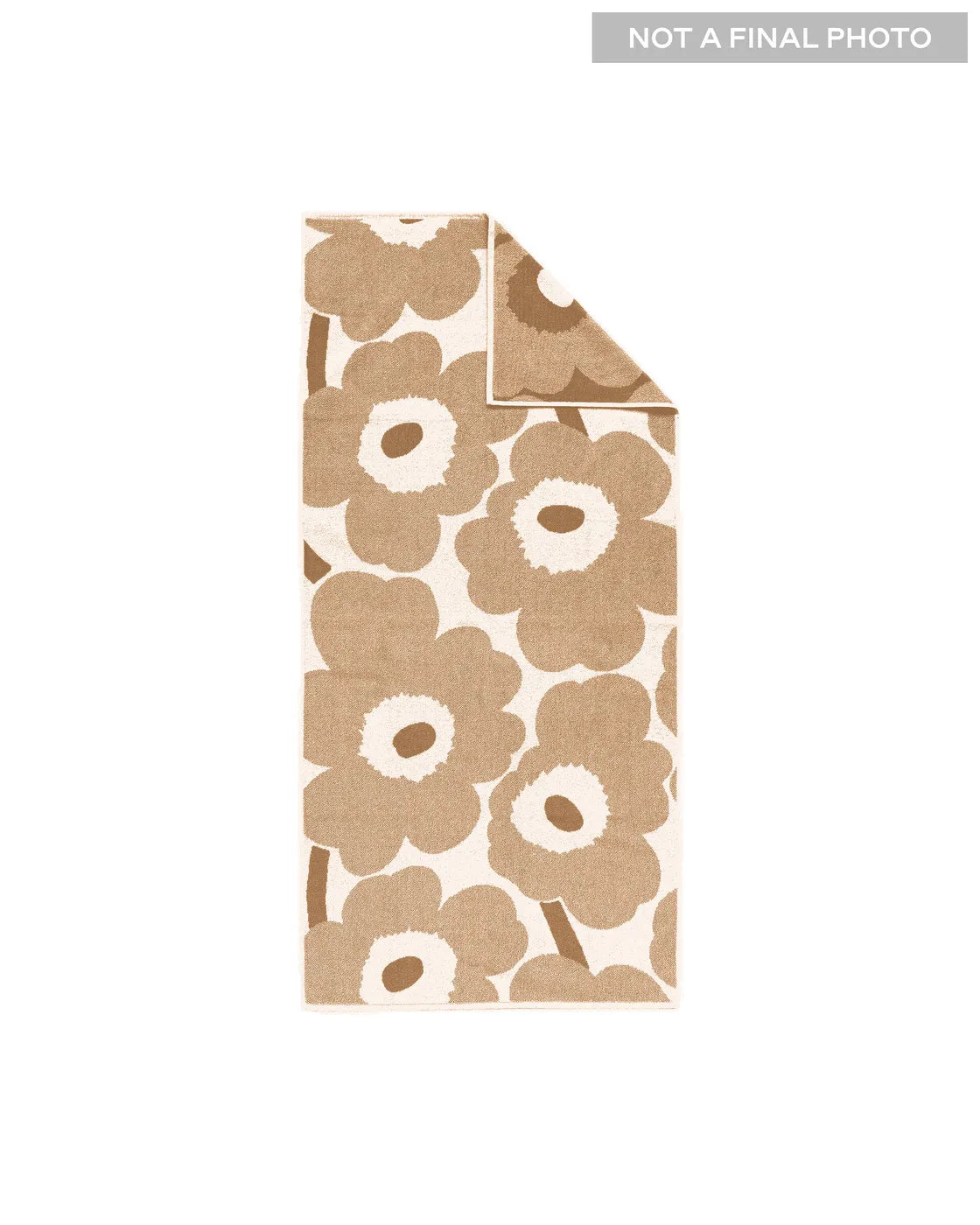 Unikko Bath towel 70x150 cm off white bronze