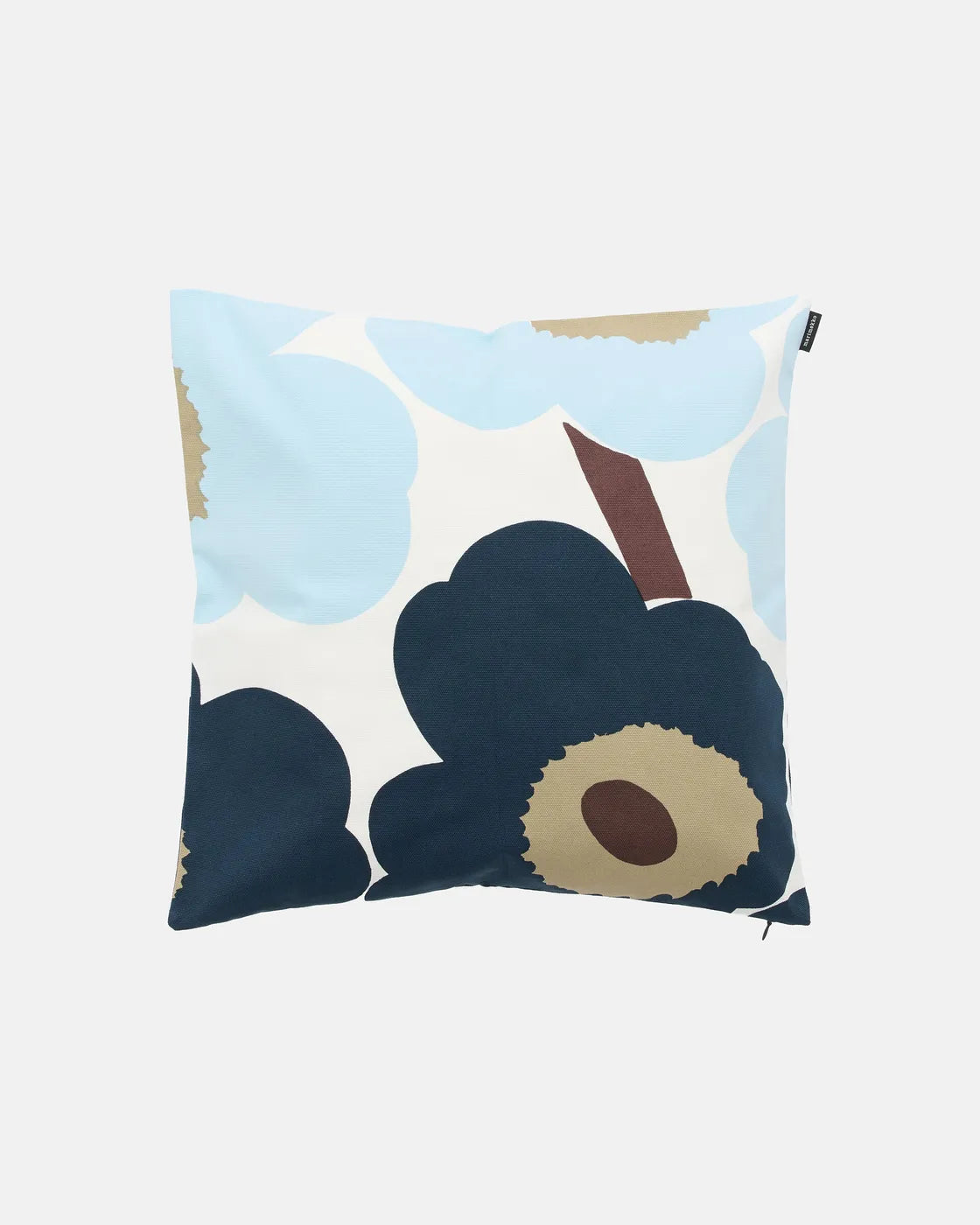 Unikko Cushion cover 50x50 cm white blueberry cobolt blue dark brown