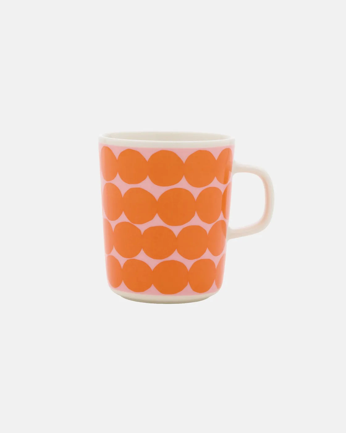 Oiva / Siirtolapuutarha Mug 2,5dl white soft pink orange