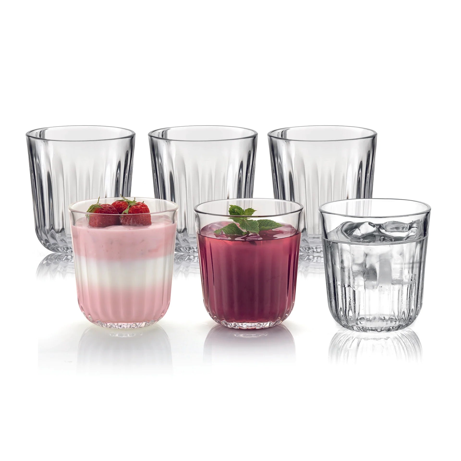 GOCCE SET OF 6 GLASSES "EVERYDAY" TRANSPARENT