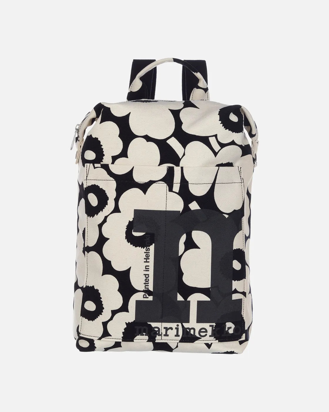Mono Backpack Unikko cotton black