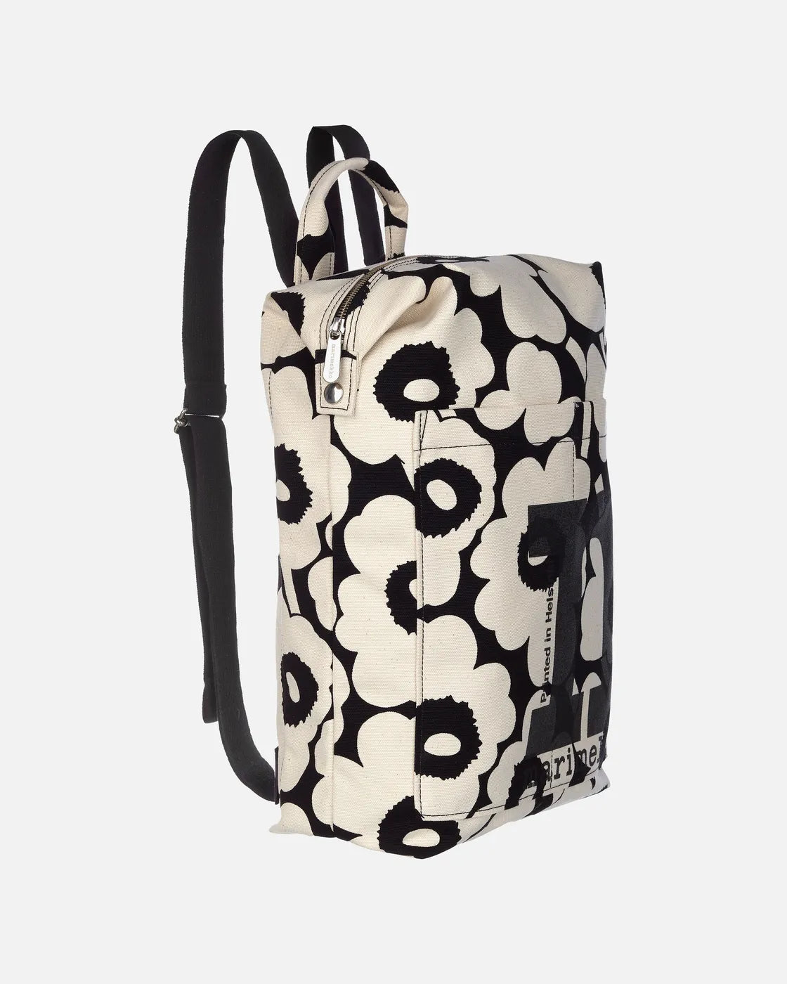 Mono Backpack Unikko cotton black