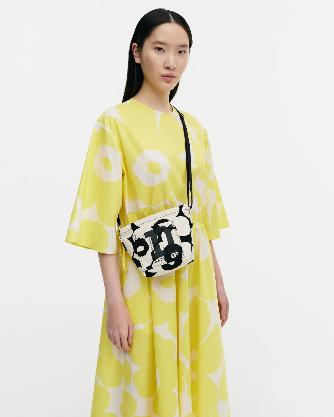 Mono Mini Crossbody Unikko cotton black