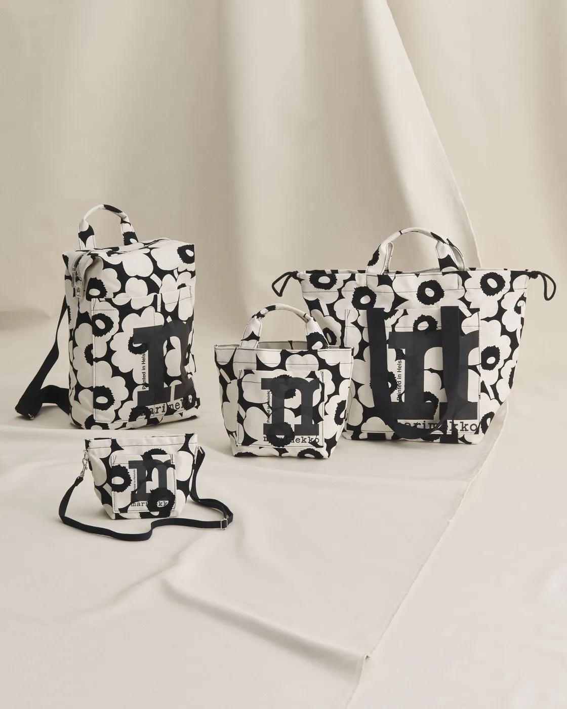 Mono Mini Crossbody Unikko cotton black