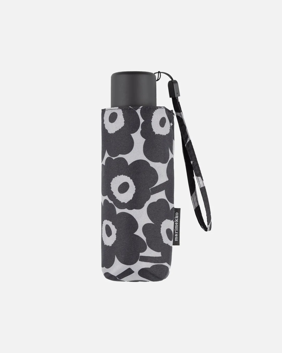 Mini Manual Umbrella Unikko -Grey black
