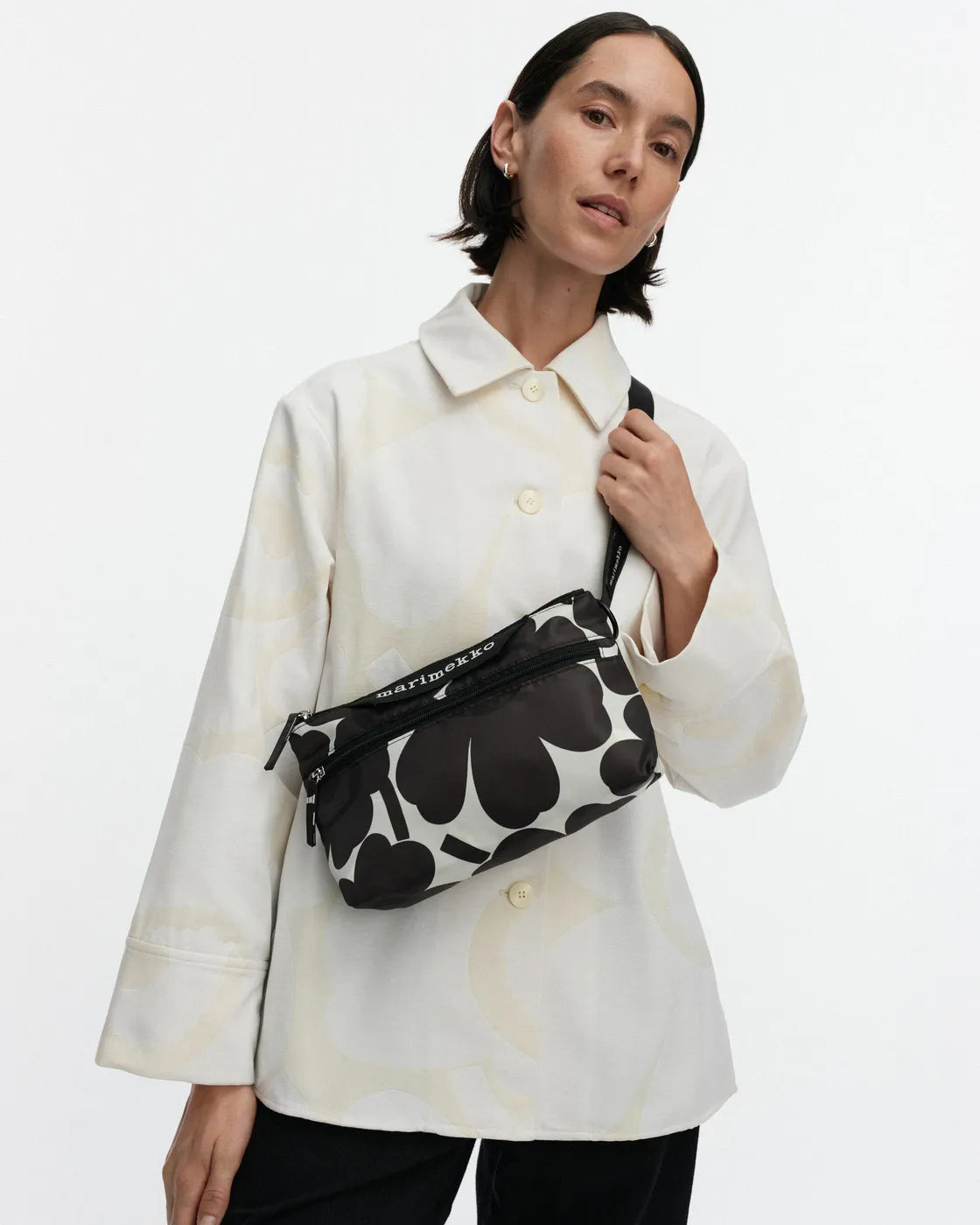 Neat Crossbody Unikko S Shoulder bag dark grey off white