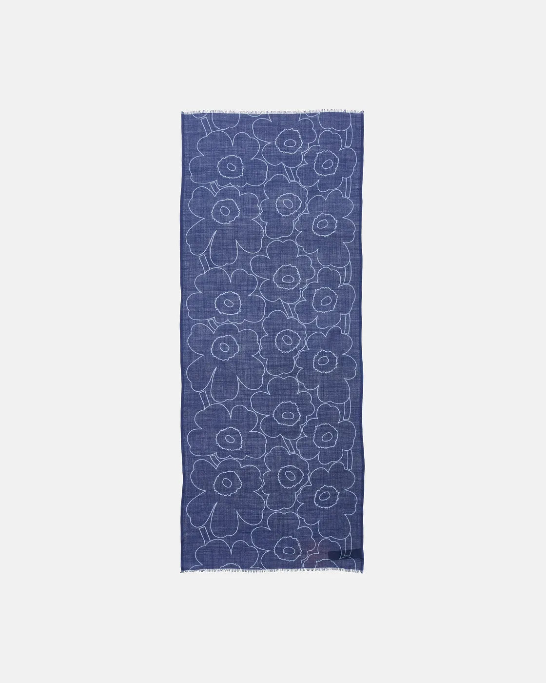 Fiore Piirto Unikko Scarf dark blue light blue