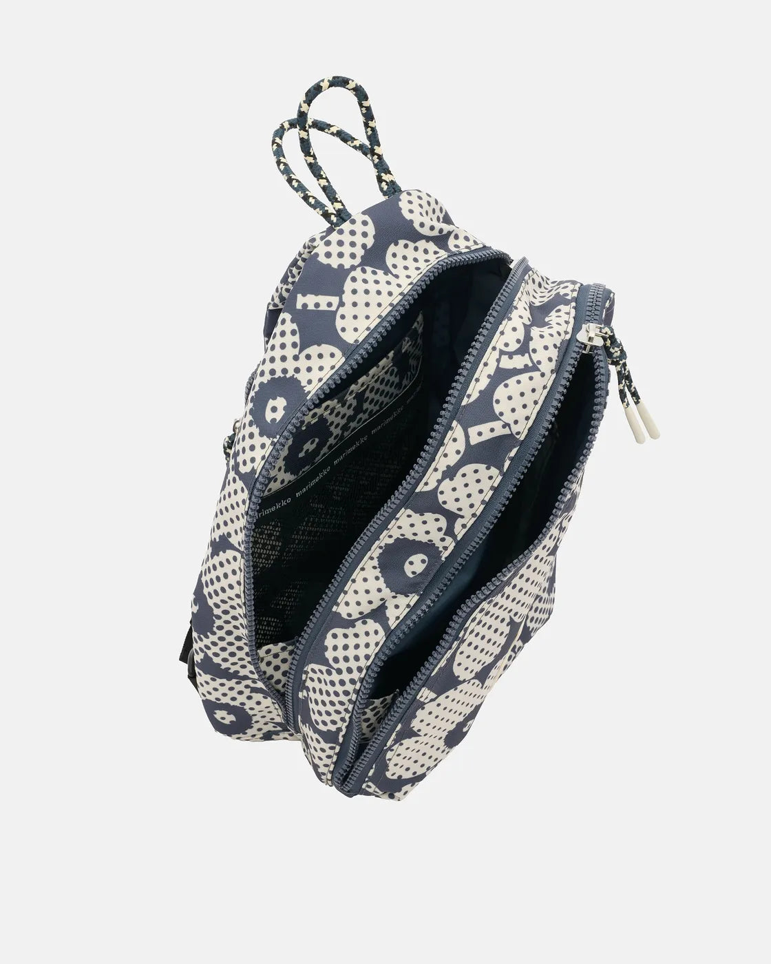 Pirteä Unikko Kioski Backbag dark grey off white