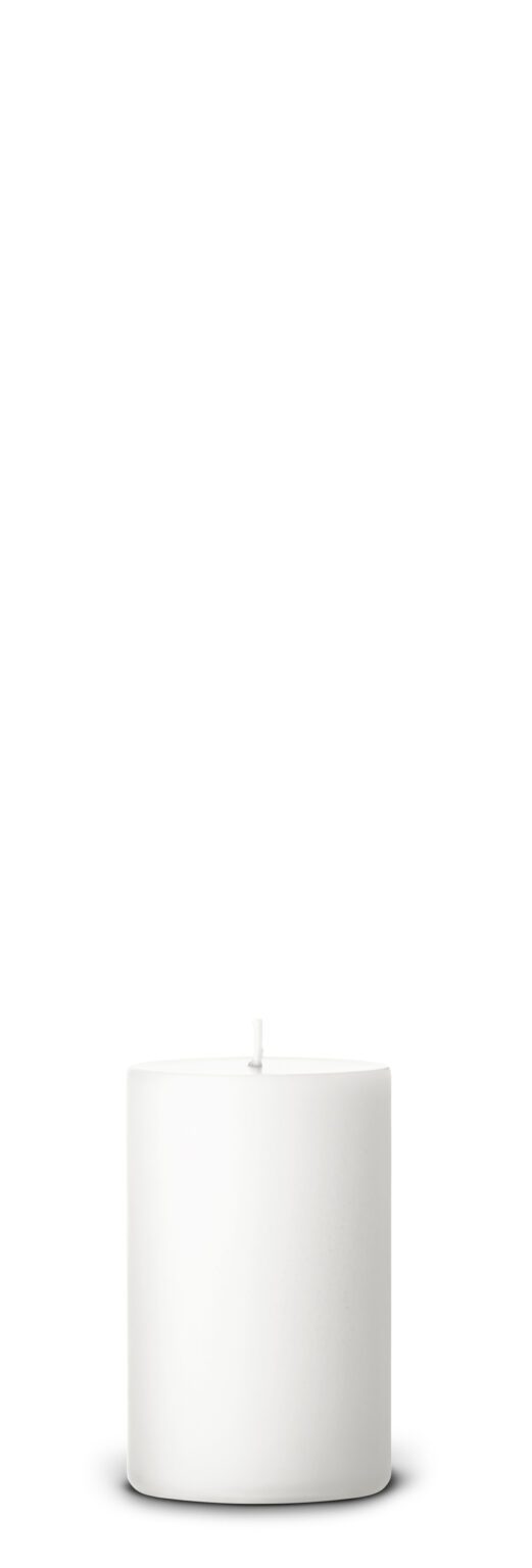 Pillar candle 10cm x 6cm WHITE