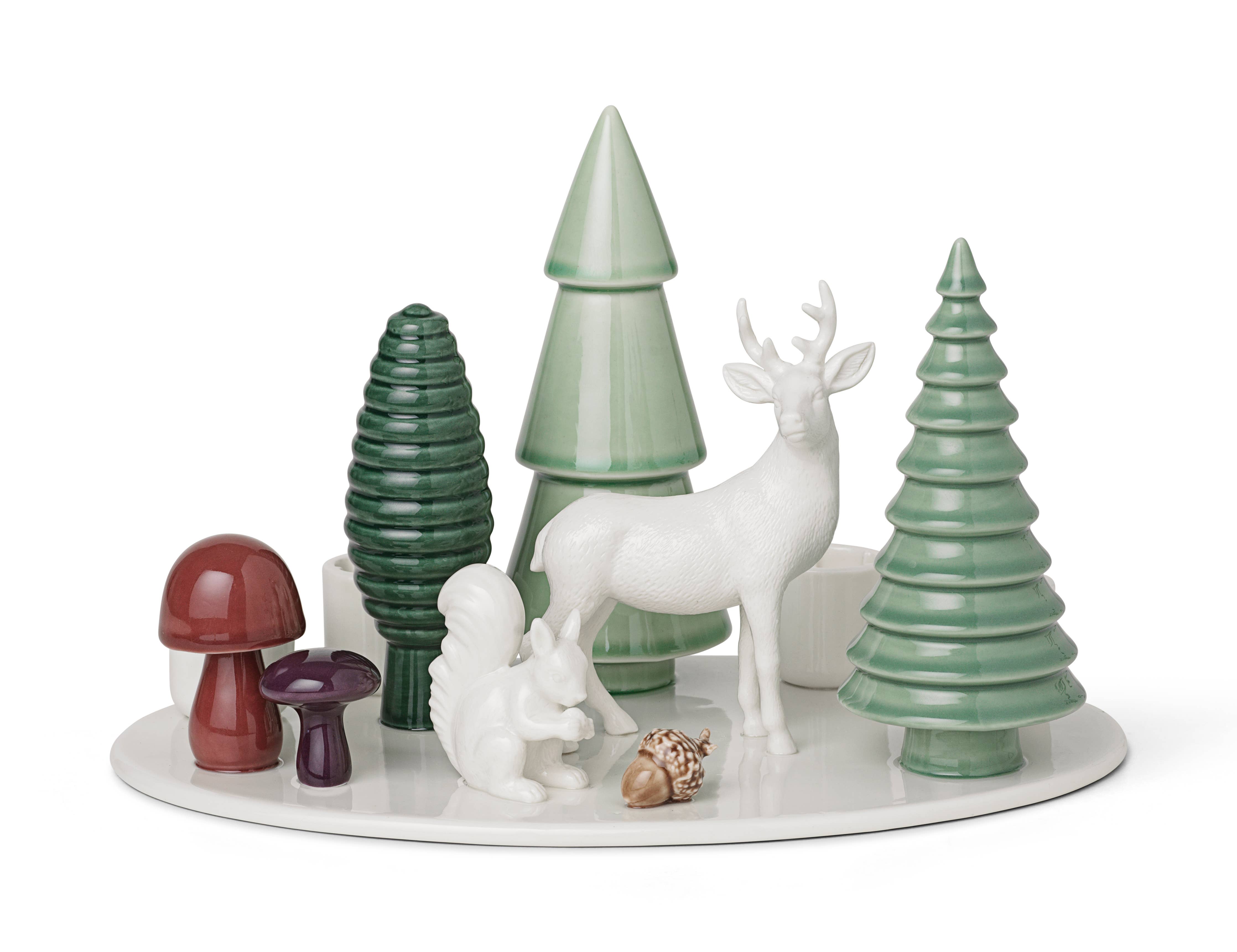 Winter Stories Woodland Advent Candlestick