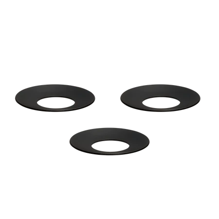 STOFF Nagel Candle Holder Cuff, Black, Set of 3